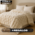 [Llevá 2 Pagá 1] Juego de Cama Eluna Aterciopelado con Tela Antialérgica (¡Tu habitación más moderna y acogedora!) +REGALOS: 2 Fundas para Almohadas