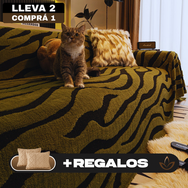 [Llevá 2 Pagá 1] Funda para Sofá Nature 100% Algodón (¡Tu living más moderno!) +REGALO: 2 Almohadas