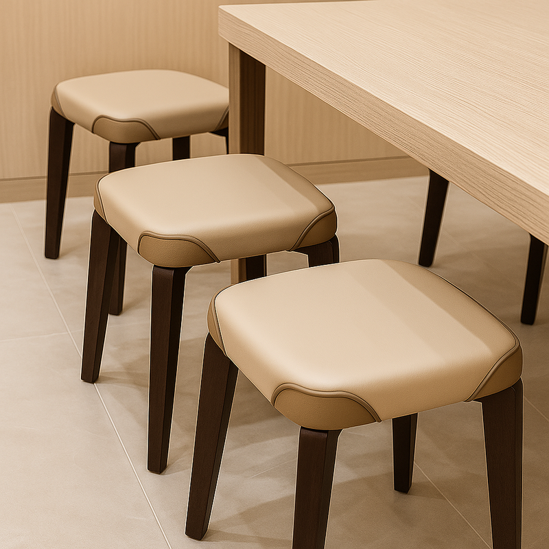 [Llevá 4 Pagá 3] Banquetas de Cuero Legítimo Acolchonadas con Diseño Moderno y Elegante