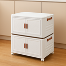 [Llevá 2 Pagá 1] Mini Armario Organizador de 2 Niveles Desmontable con Rueditas