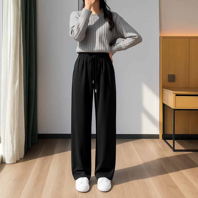 [Llevá 3 Pagá 2] Pantalón Femenino Ariel en Tela tipo Jogger de Cintura Alta (¡Liviano, suelto y sofisticado!)