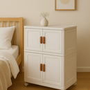 [Llevá 2 Pagá 1] Mini Armario Organizador de 2 Niveles Desmontable con Rueditas