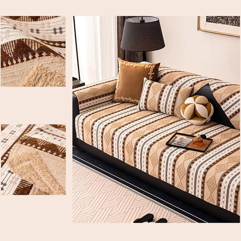 [Llevá 2 Pagá 1] Funda para Sofá Roman 100% Algodón con Diseño Elegante y Atemporal +REGALO: 2 Almohadas