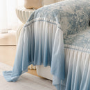 [Llevá 2 Pagá 1] Funda para Sofá Vera de Algodón y Viscosa con Estampa Elegante y Faldones Laterales +REGALO: 2 Almohadas