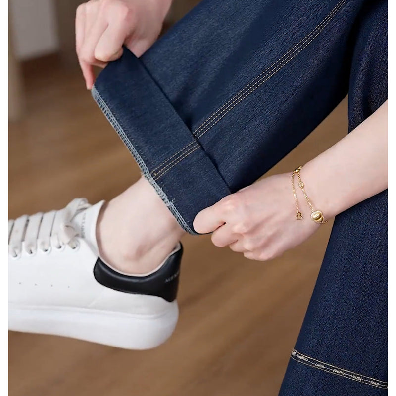 [Llevá 3 Pagá 2] Jean Femenino Lara en Denim Premium de Cintura Alta (¡Caída que realza tu belleza!)