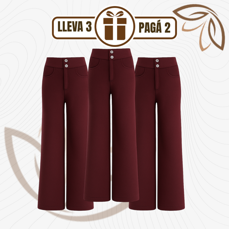 [Llevá 3 Pagá 2] Pantalón Social Femenino en Seda Hielo y Poliéster Nolita (Diseño Fino y Encantador)