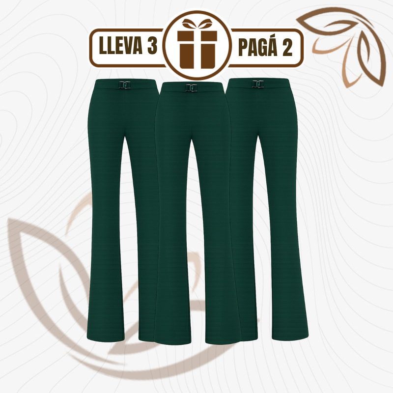 [Llevá 3 Pagá 2] Pantalón Social Femenino en Seda Hielo y Poliéster Diorah (Diseño Fino y Encantador)